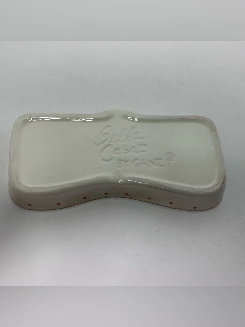 Bella Casa Ganz Eyeglass Sunglasses Holder Tray Butterflies Ceramic Desk Dish